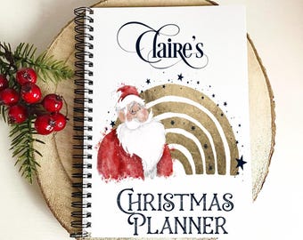 Personalised Christmas Planner, Christmas Notebook, Santa Notebook, Christmas Organiser