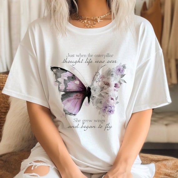 lilac butterfly top