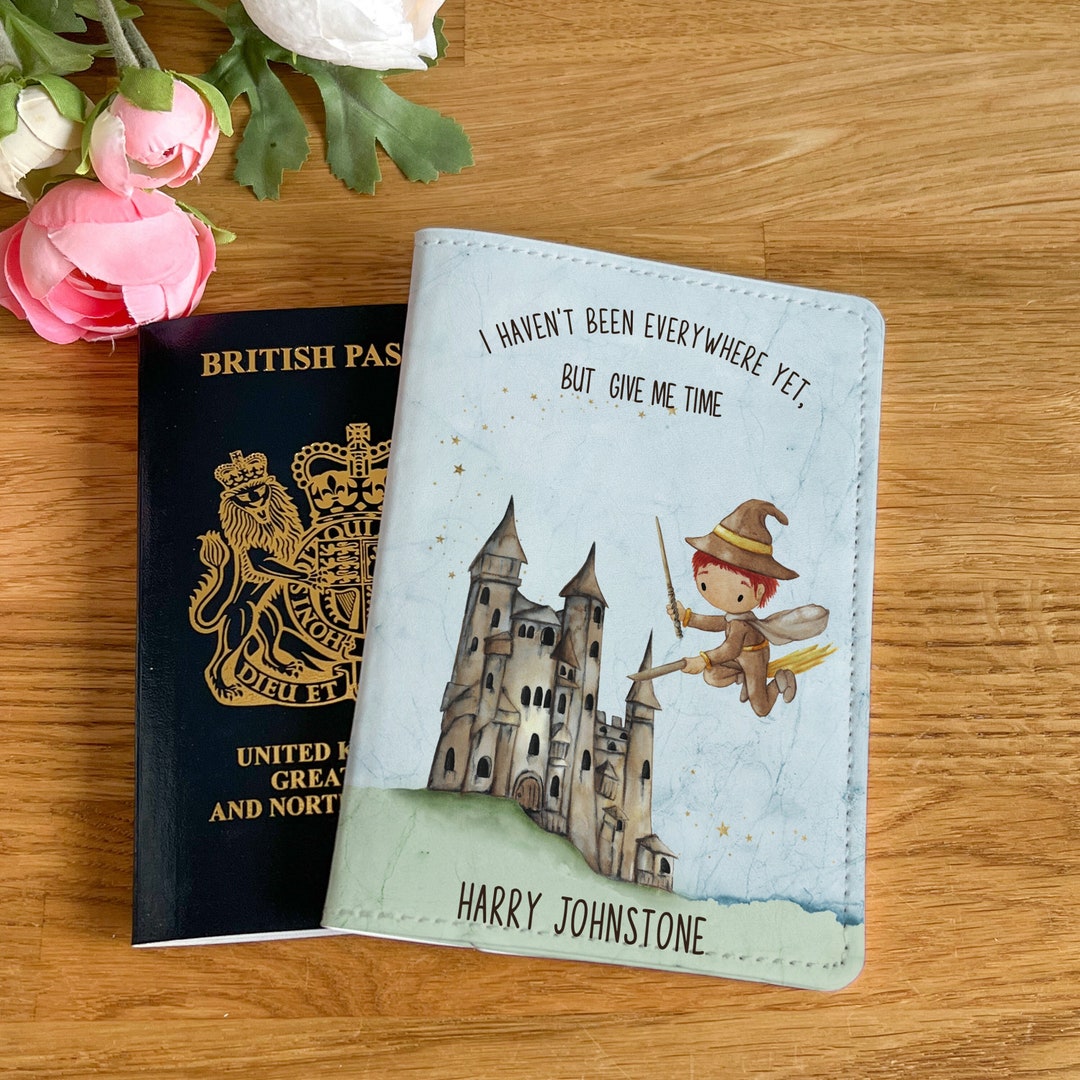 Children's Passport Cover Wizard Passport Cover Passport Etsy