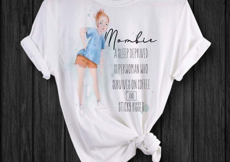 T-shirt personnalisé pour maman, T-shirt pour maman fatiguée, maman maman, cadeau pour maman, cadeau de Noël RED HAIR