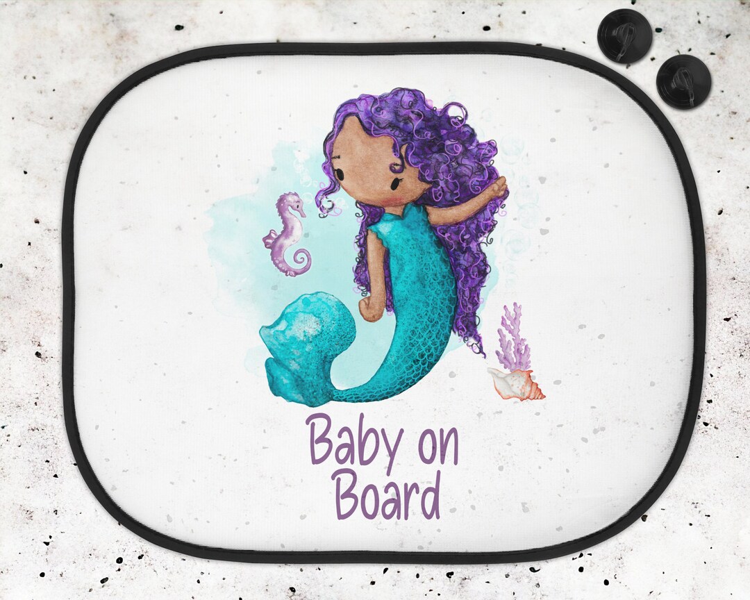 Parasol para coche personalizado para bebé, parasol para coche con diseño  de sirena, parasoles, parasol para bebé a bordo España