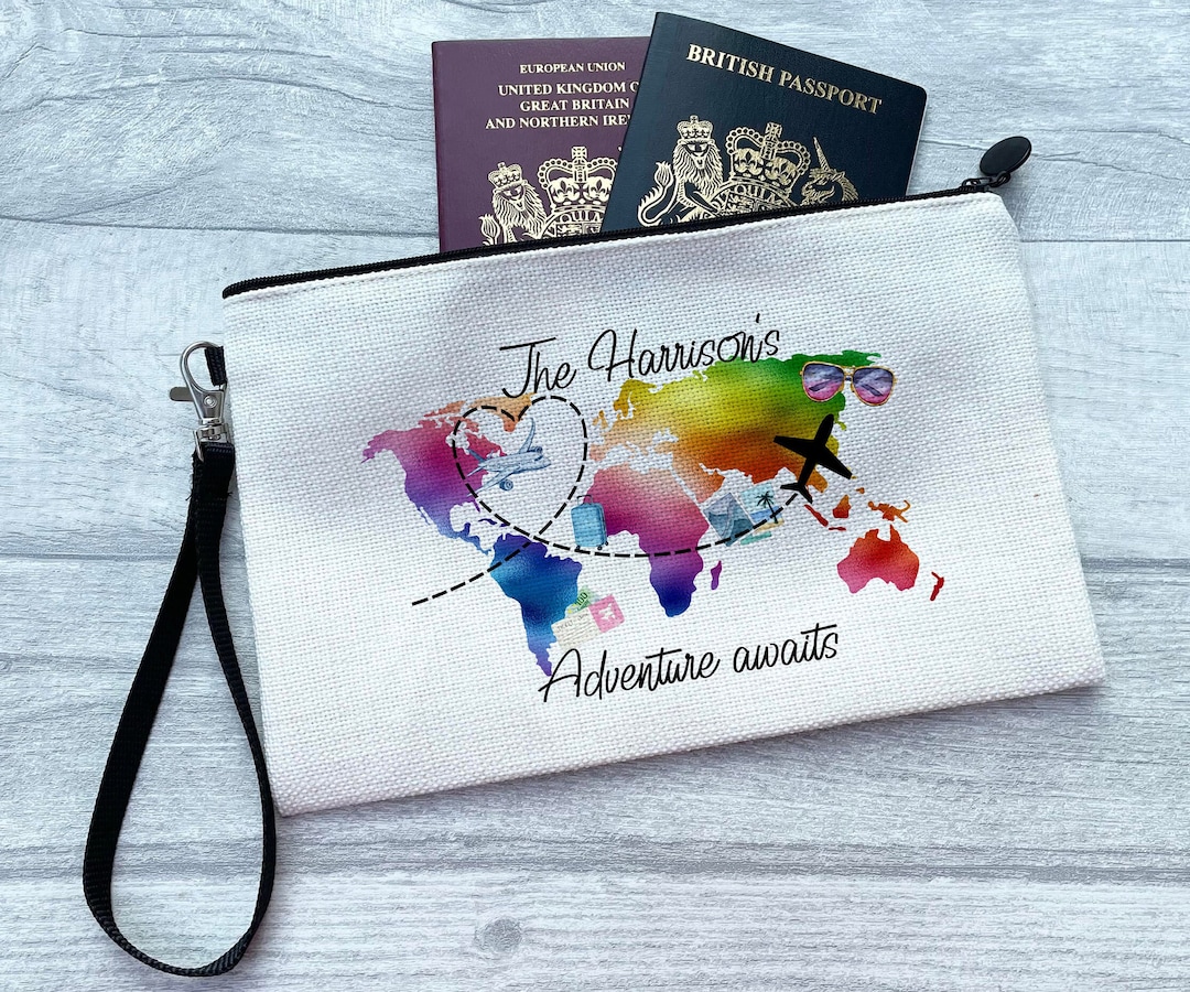 Passport Holder, Travel Documents Pouch, Family Holiday Documents