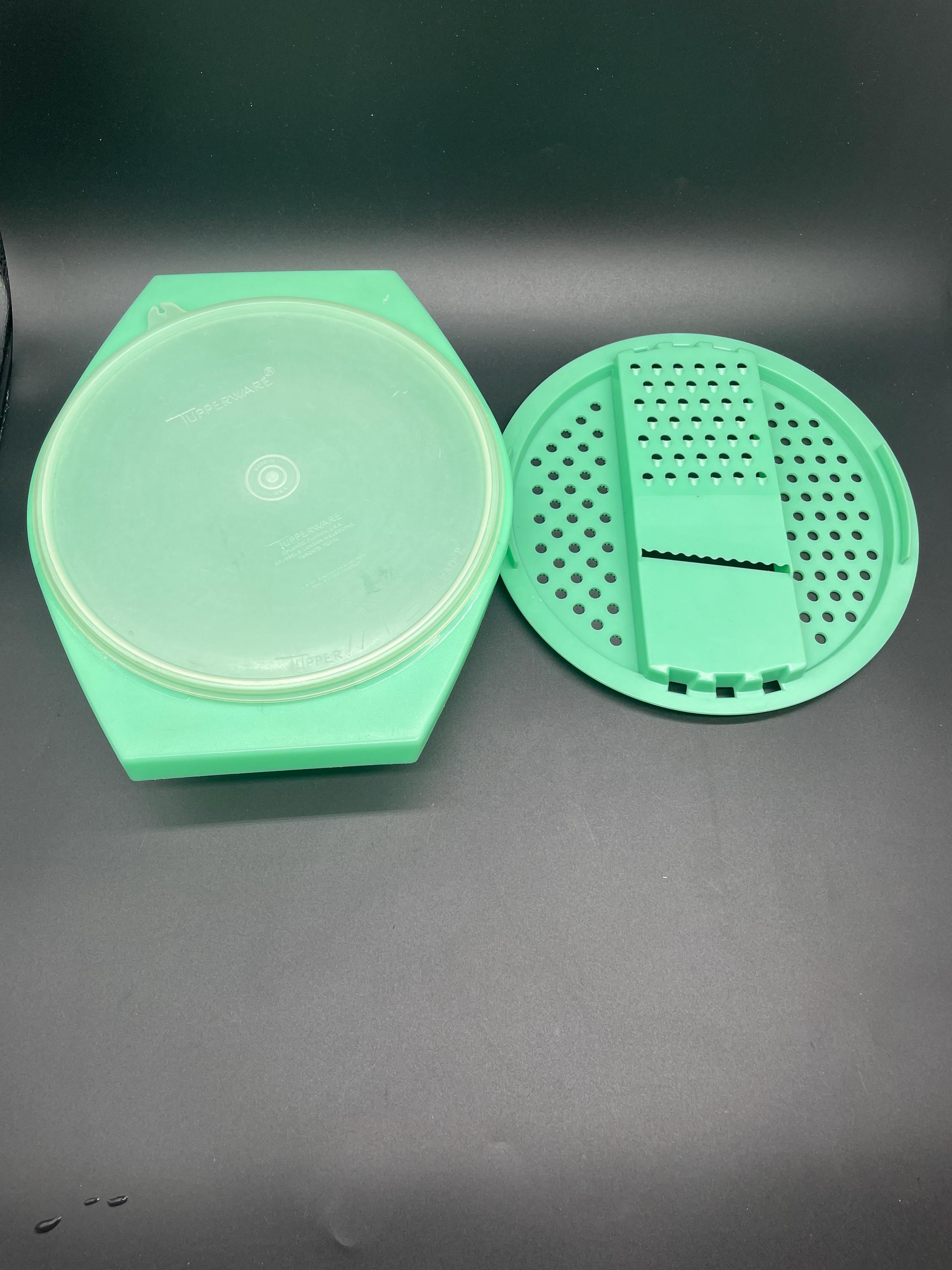 Lot De 2 Moules Tupperware Vintage 4 Empreintes - Coeur Et Carré - Vert Clair