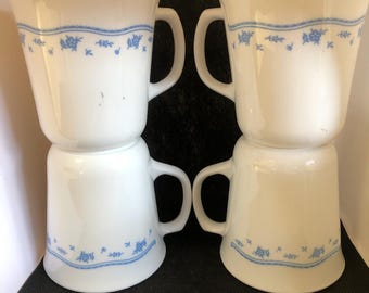 Corning ware morning blue set of 4 mugs