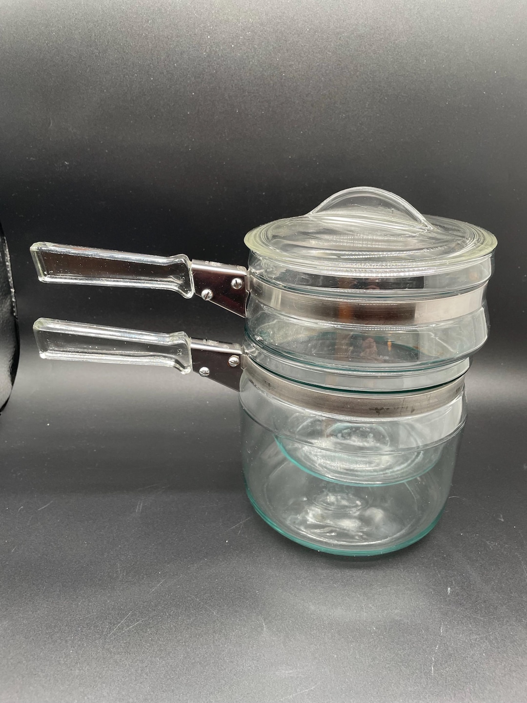 Pyrex Flameware Cookware Vintage Pyrex Flameware Double Boiler With Lid - Etsy