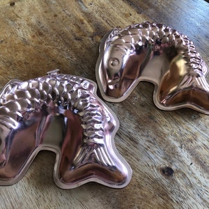 copper fish jello moulds made in Hong Kong