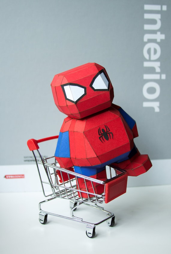 spiderman paper toy