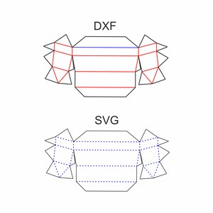 3D Papercraft-wizardsjabloon, Low Poly-model (pdf, SVG, DXF) afbeelding 7