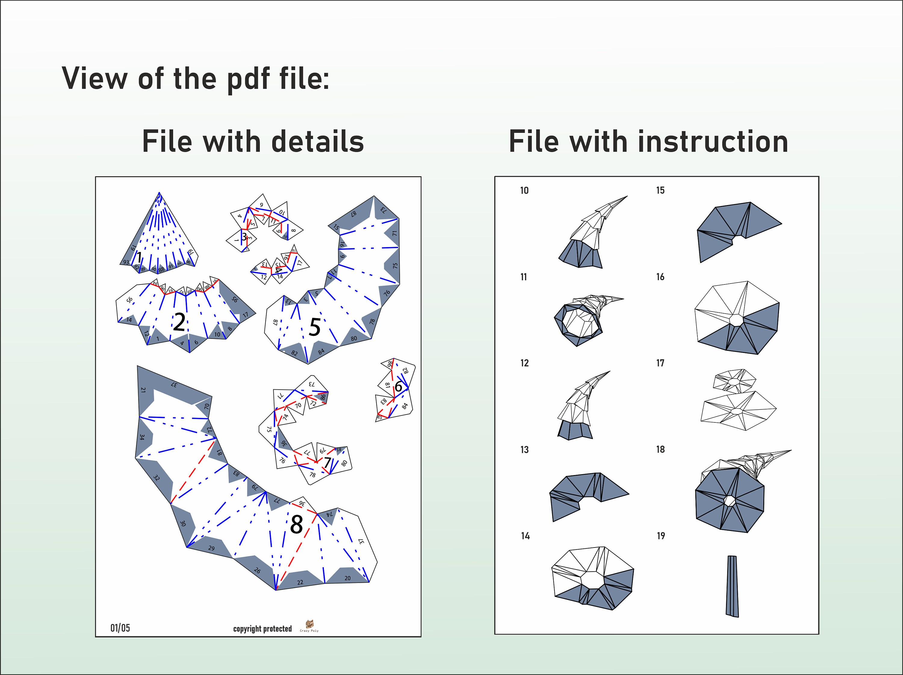 Diy Papercraft Christmas Tree, Digital PDF Templates, Svg and Dxf Files ...