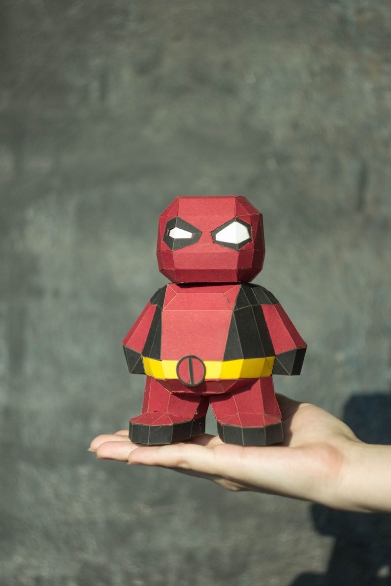 Papercraft Superhero DIY Template Kit Papercraft Figure | Etsy