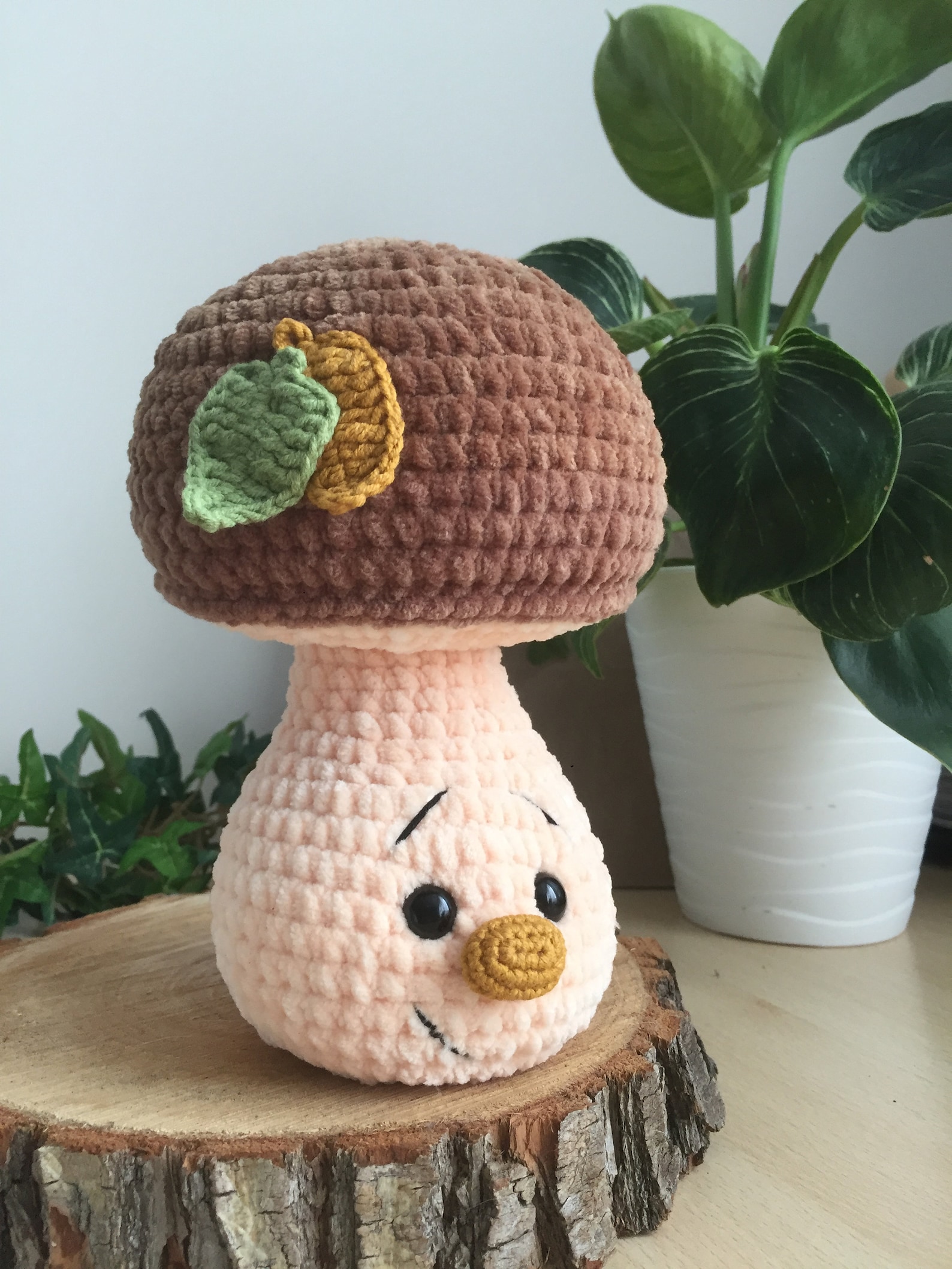 Set mushroom plush toys Crochet mushroom toy Stuffed Etsy