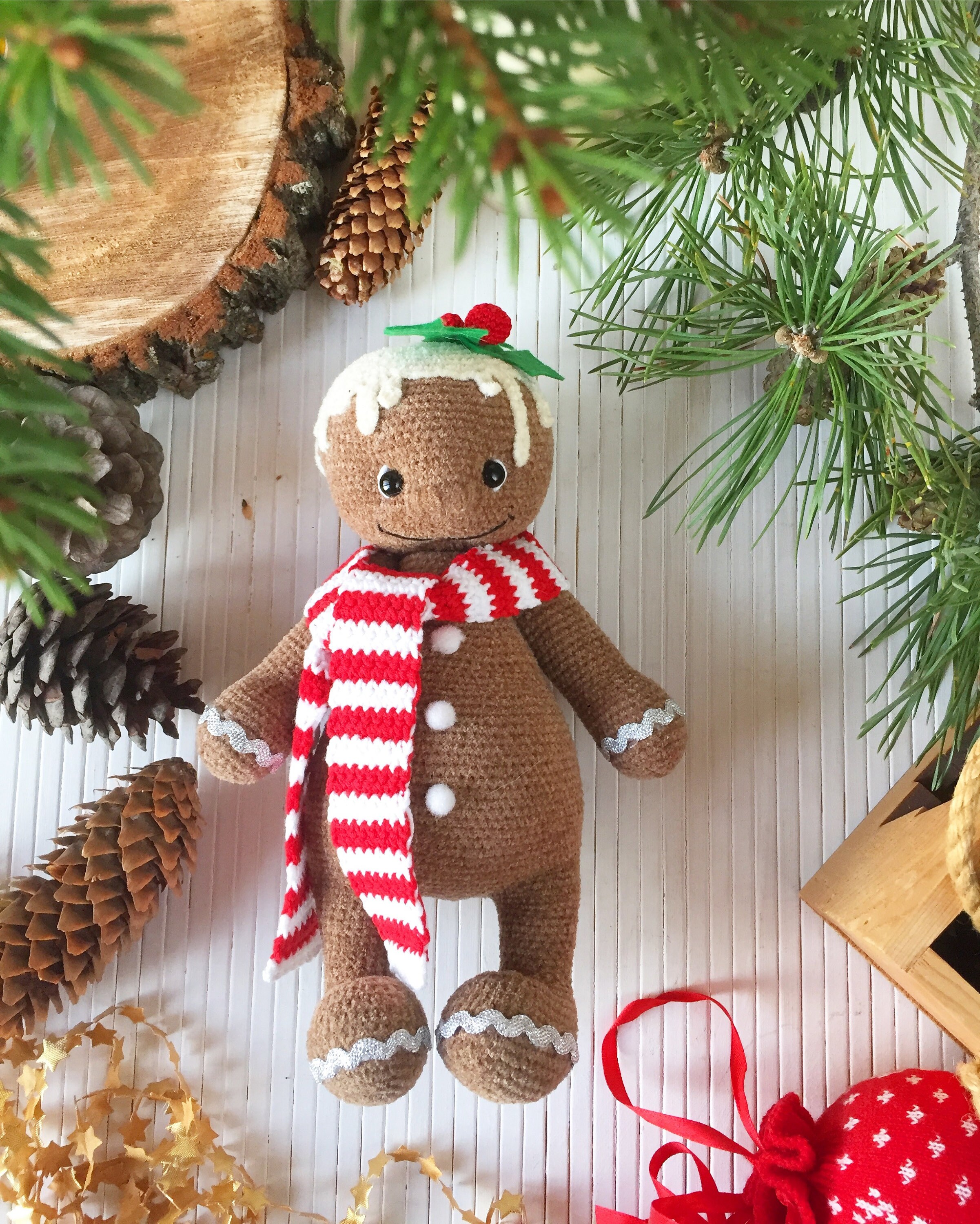 Plush gingerbread man stuffed gingerbread gingerbread boy Etsy
