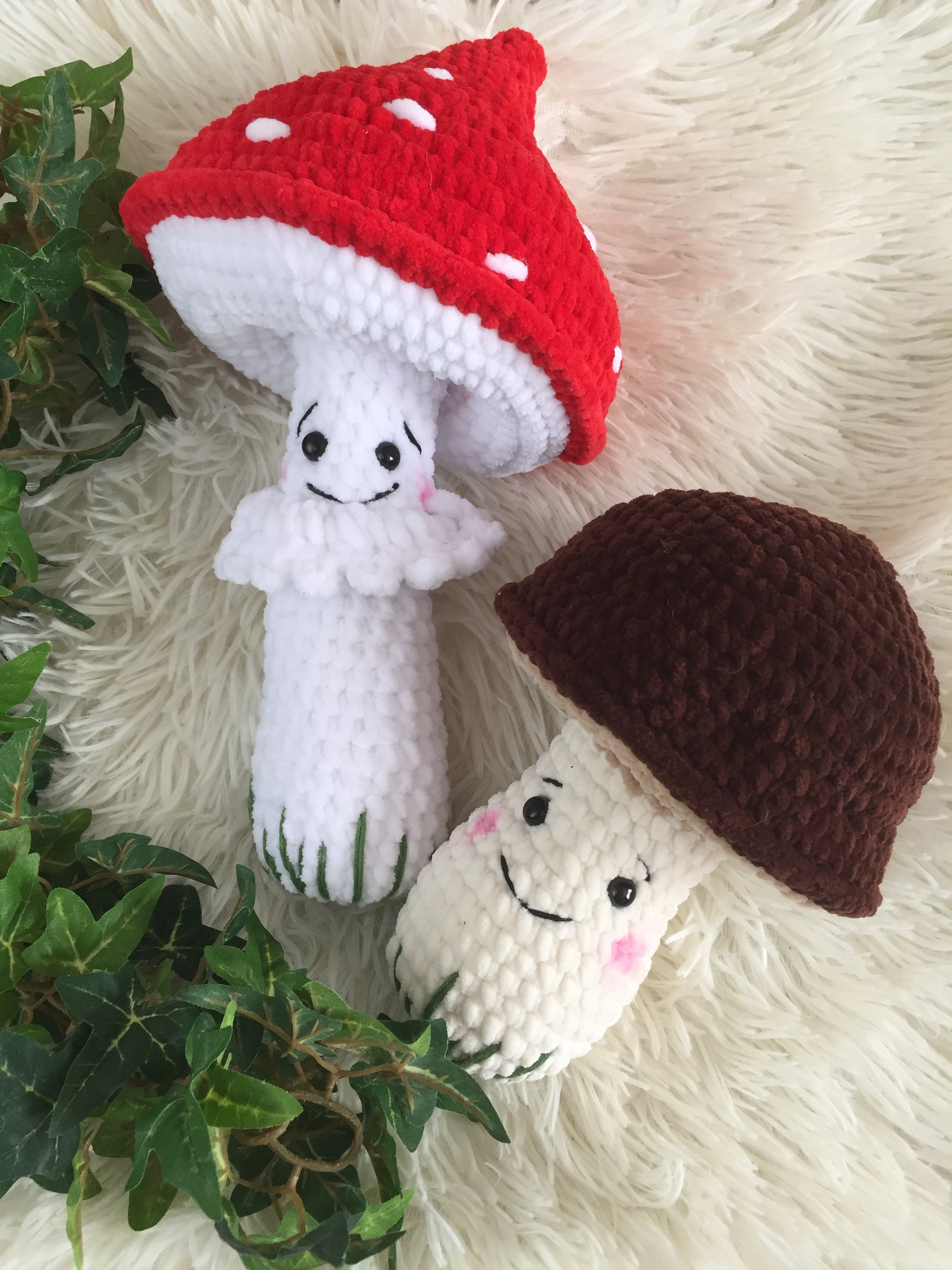Plush mushrooms toys set Magic mushroom Forest play set Etsy