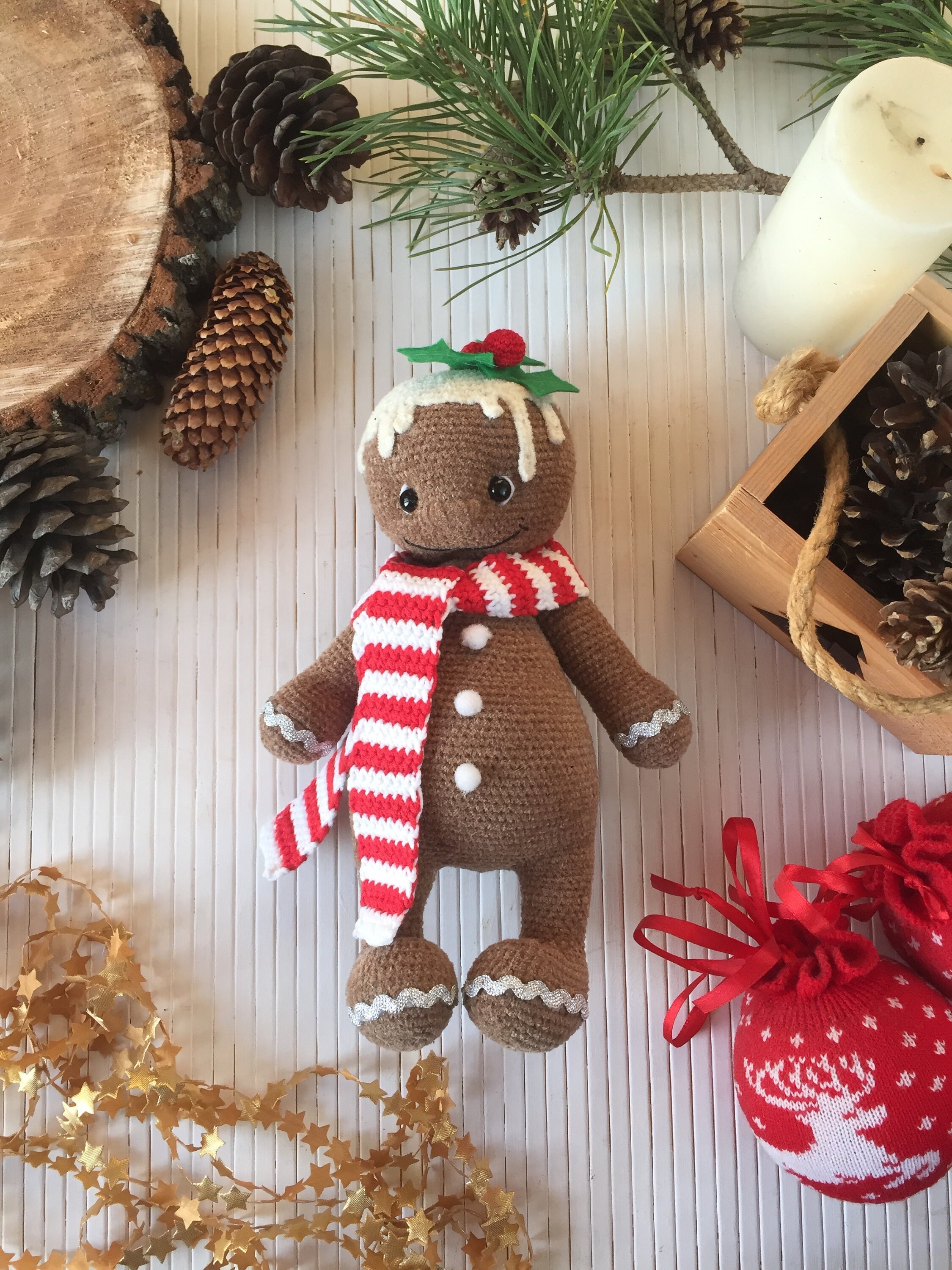 Plush gingerbread man stuffed gingerbread gingerbread boy Etsy