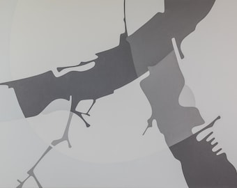 120x80cm, Abstraktes Bild, Acryl auf Leinwand