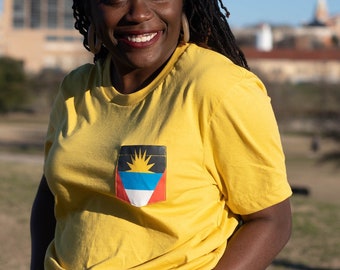 Flag of Antigua and Barbuda Unisex Pocket Tee