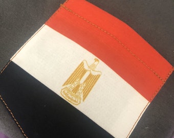 Flag of Egypt Unisex Pocket Tee Shirt