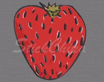 Strawberry embroidery design embroidery file