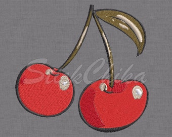 Cherries - embroidery pattern embroidery file