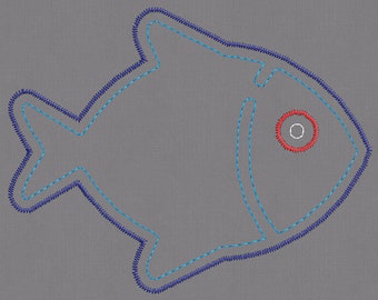 Embroidery pattern embroidery file "fish lein"