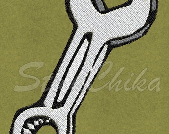 Embroidery pattern embroidery file "wrench"