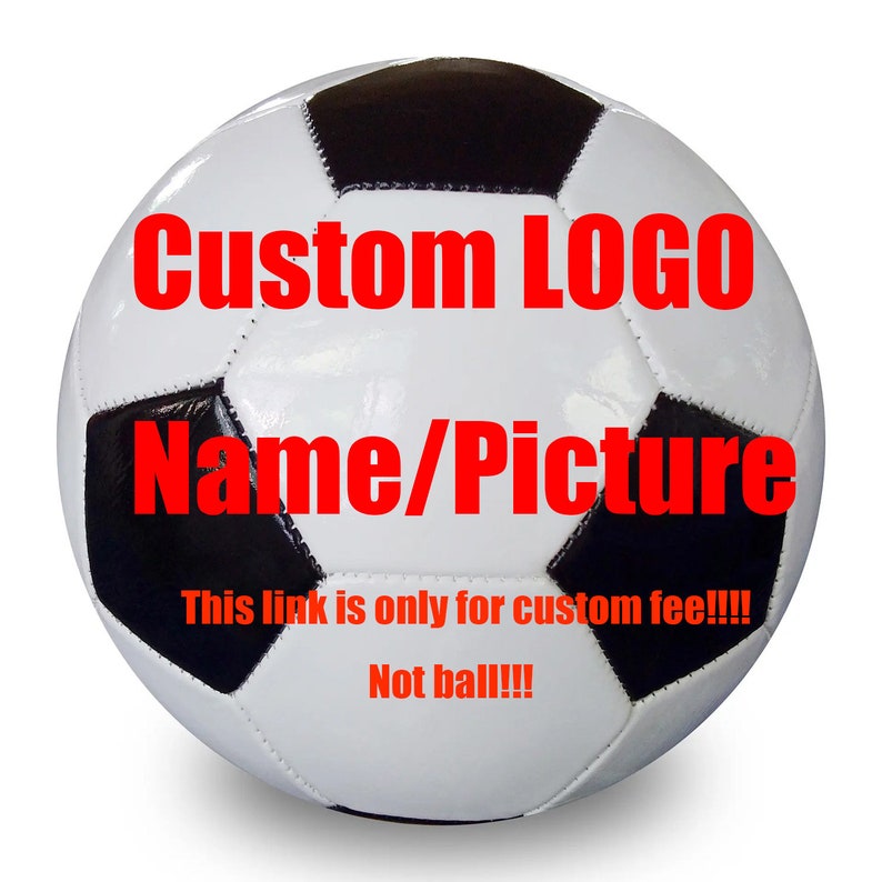 Personalisierbar Zusätzliche Gebühren für spezielle Schriftarten und Bild Individueller Indoor / Outdoor Fußball, personalisierter Team Fußball Bild 1