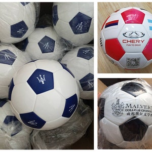 Personalisierbar Zusätzliche Gebühren für spezielle Schriftarten und Bild Individueller Indoor / Outdoor Fußball, personalisierter Team Fußball Bild 3