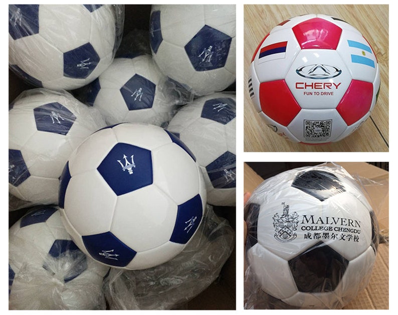 Personalisierbar Zusätzliche Gebühren für spezielle Schriftarten und Bild Individueller Indoor / Outdoor Fußball, personalisierter Team Fußball Bild 3