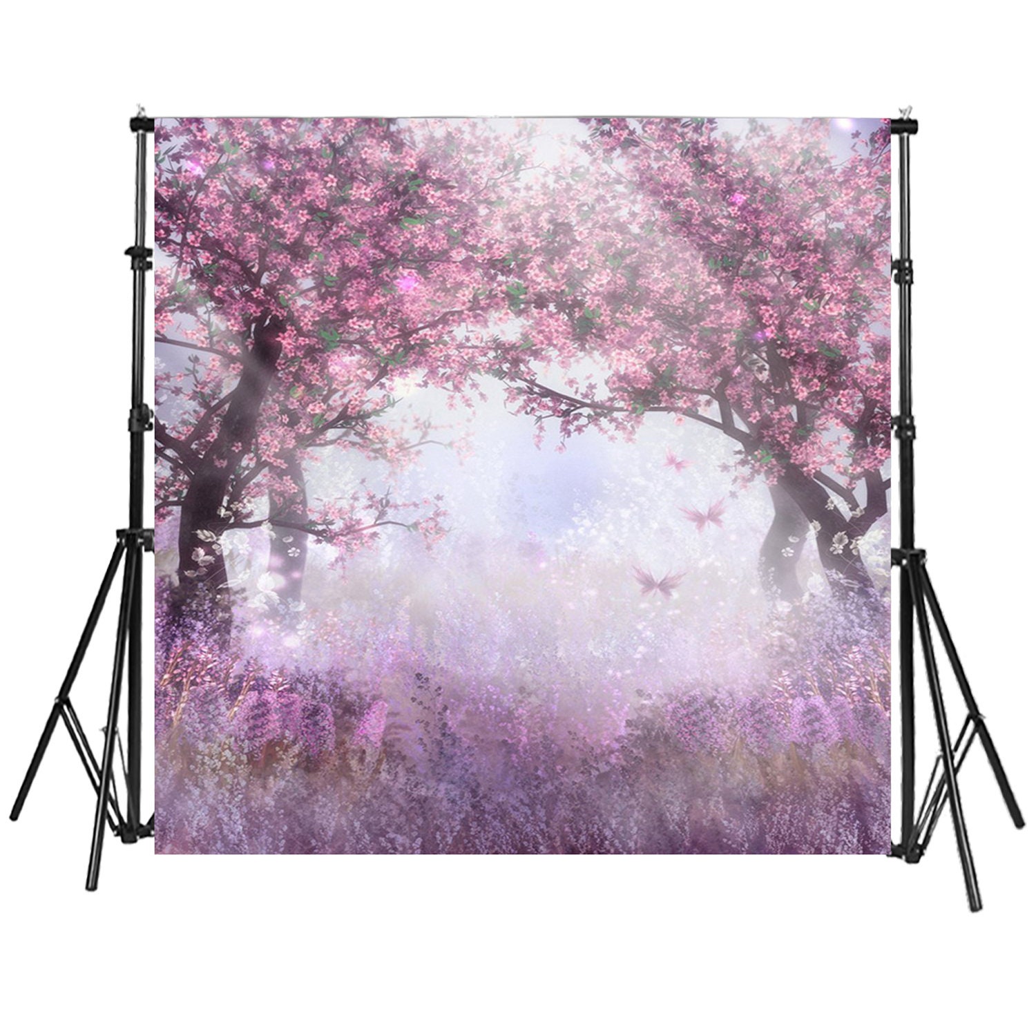 Floral Digital Pink Flower Backdrop Romantic Nature Backdrops | Etsy