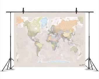 World Map Backdrop,Background Map World Map For Kids,The Adventure Begins,Baby Shower Backdrop,Adventures Ahead