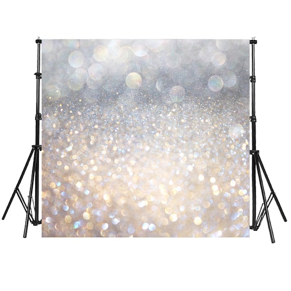 Silver white sequins background bokeh backdrops for sale - whosedrop