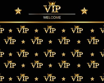 birthday Backdrop golden VIP Photography Backdrops Decor Decorations Photo Booth Wedding Photo Booth Backdrop Backdrop sxy1655