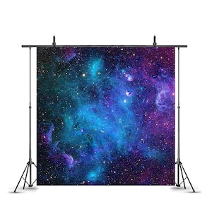 Fondo de estrellas de galaxia para fotografía, fondo de espacio abstracto, fondos para fiesta de cumpleaños de niños, estudio de fotomatón escolar, accesorios de tela jh070