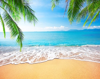 Yeele 20x10ft Summer Tropical Beach Backdrop for Photography Ocean Sea Horizon Sand Background Blue Sky White Cloud Landscape Summer Holiday Children Adult Photo Booth Shoot Vinyl Studio Props Yeele 20x10ft Summer Tropical Beach Backdrop for Photography Ocean Sea Horizon Sand Background Blue Sky White Cloud Landscape Summer Holiday Children Adult Photo Booth Shoot Vinyl Studio Props