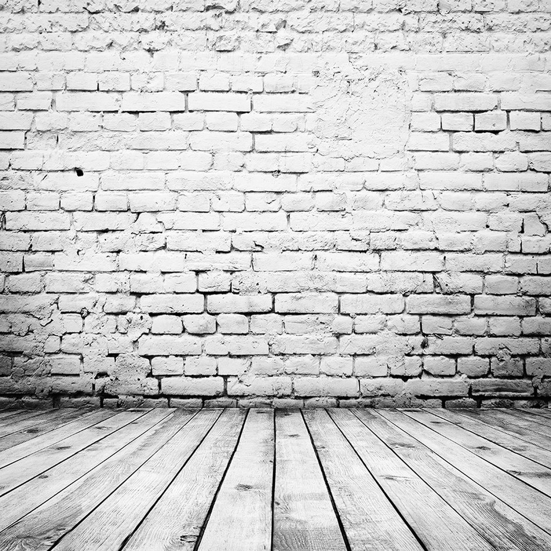 White Classic Brick Wall Digital Backdrop Photography Backdrops Newborn