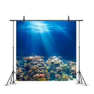 Sfondo Fotografico Per Feste Subacquee – 1,5 X 1,0 Metri – Telo In Vinile Con Motivo Mare Profondo Per Compleanni E Baby Shark