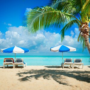 YongFoto 3x3m Vinile Sfondo Fotografico Spiaggia Mare Balneare