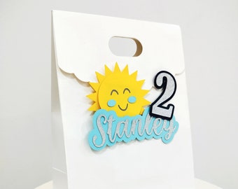 Custom Name You Are My Sunshine Party Bags Favor Bags. Little Sunshine Party Decor Party Supply. First Birthday Sunshine Party. Custom Age