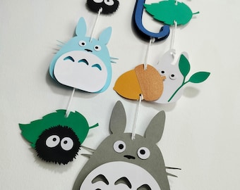 My Neighbor Totoro Baby Shower Decor Door Sign Door Hanger. Personalized Totoro Party Decor. Nursery Wall Hanging. Babyroom Wall Decoration