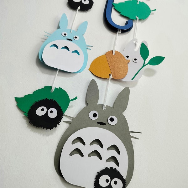 My Neighbor Totoro Baby Shower Decor Door Sign Door Hanger. Personalized Totoro Party Decor. Nursery Wall Hanging. Babyroom Wall Decoration