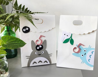 My Neighbor Totoro Birthday Party Bags Favor Bags. Totoro Baby Shower Party Supply Party Decors. Custom Name. First Birthday. One Year Old
