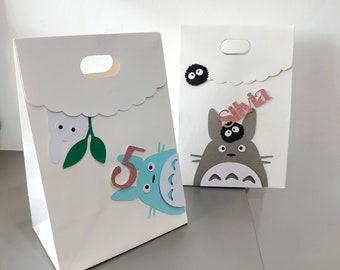 My Neighbor Totoro Birthday Party Bags Favor Bags. Totoro Baby Shower Party Supply Party Decors. Custom Name. First Birthday. One Year Old