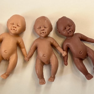 Rohling silikon Babypuppe, DIY Reborn Puppen Kit, Babypuppe selbst bemalen, mini silikon puppe zum bemalen, unbemalte Babypuppe, übungspuppe