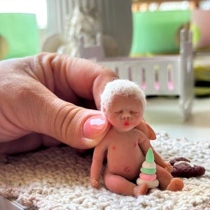 Silicon Miniature Baby Doll with Accessories