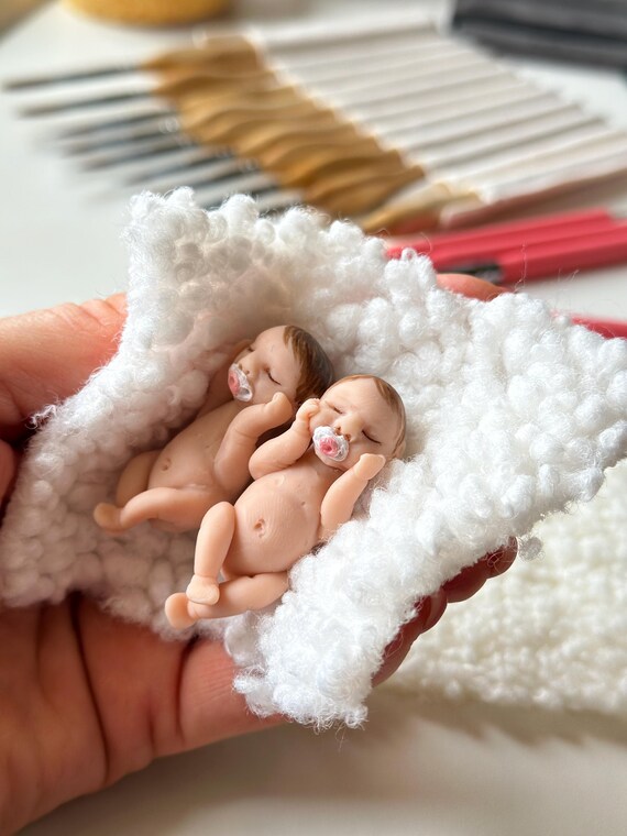 nene. ベビードール まとめ売り ミニポリマークレイベビードール：リアルな新生児フィギュア、1.57