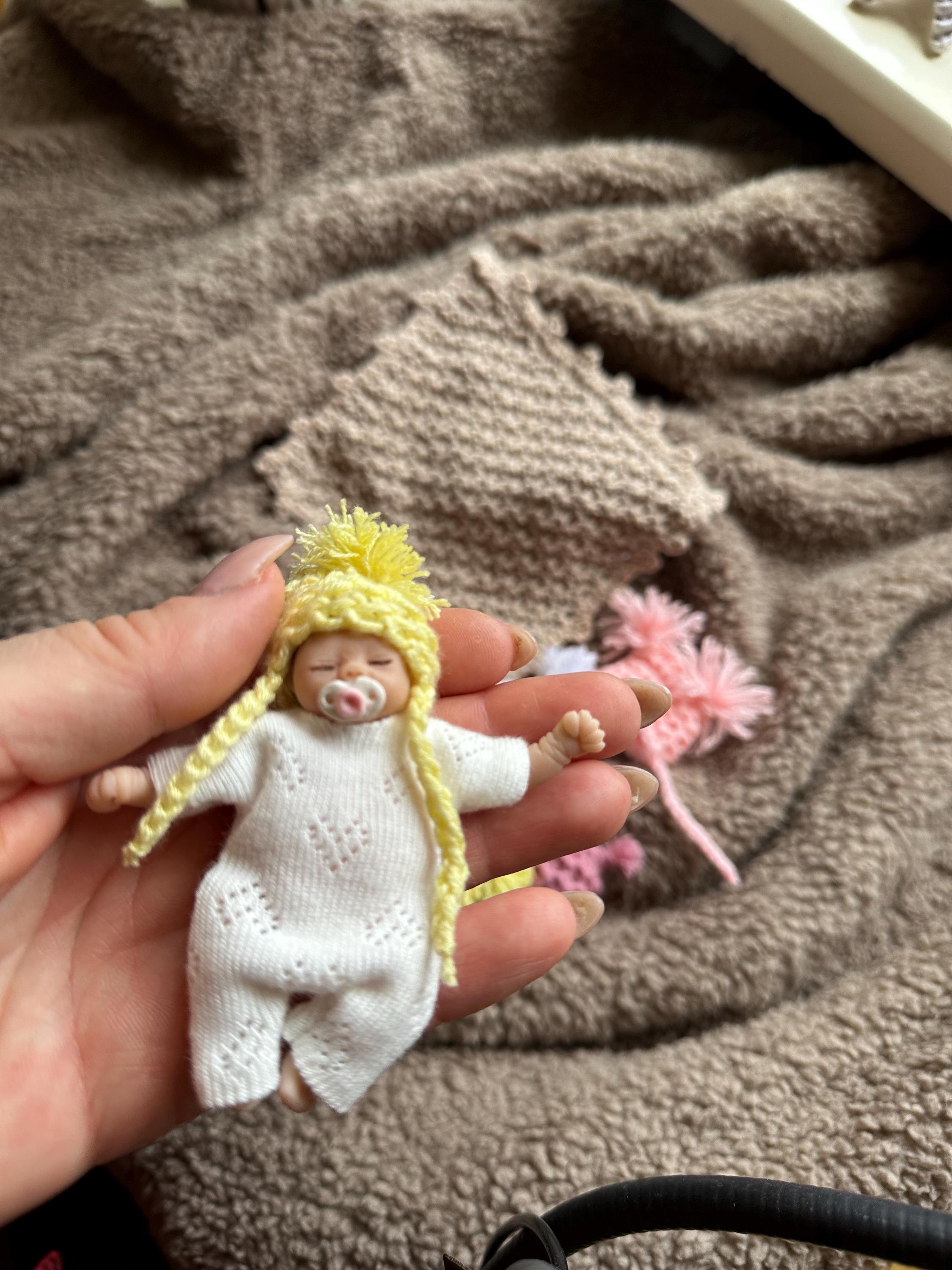 Mini Reborn Doll, Baby,baby Doll,ooak Doll Miniature,doll Mini Reborn Doll, Baby,baby Doll,ooak Doll Miniature,doll