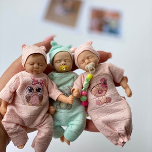 polymer clay doll, miniature clay doll, custom polymer clay doll, handmade clay doll, 12 cm doll, 4.7 inch,OOAK clay doll, doll 4,7inch