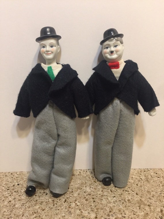 laurel and hardy dolls