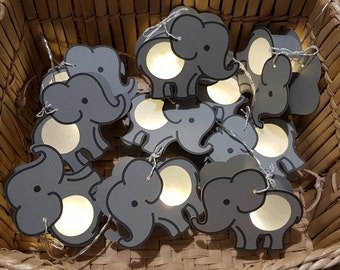 Elephant fairy lights