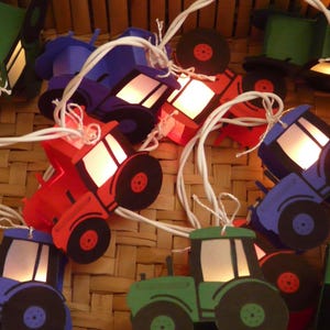 Tractor lichtsnoer | Kinderkamer | Boerderij | Cadeau voor jongens | Individuele kleurkeuze | Diverse ontwerpen